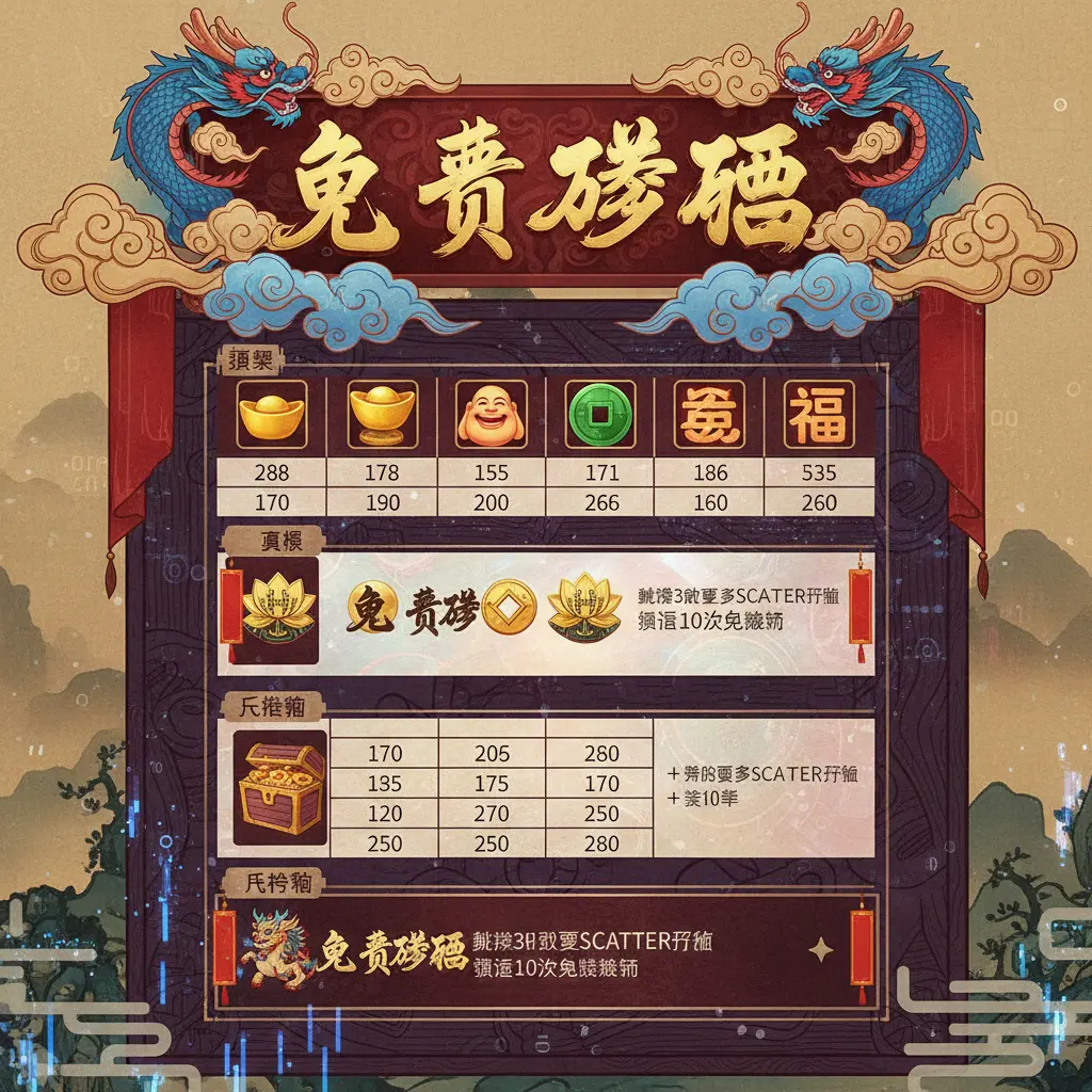 老虎機賠率表 - 免費遊戲